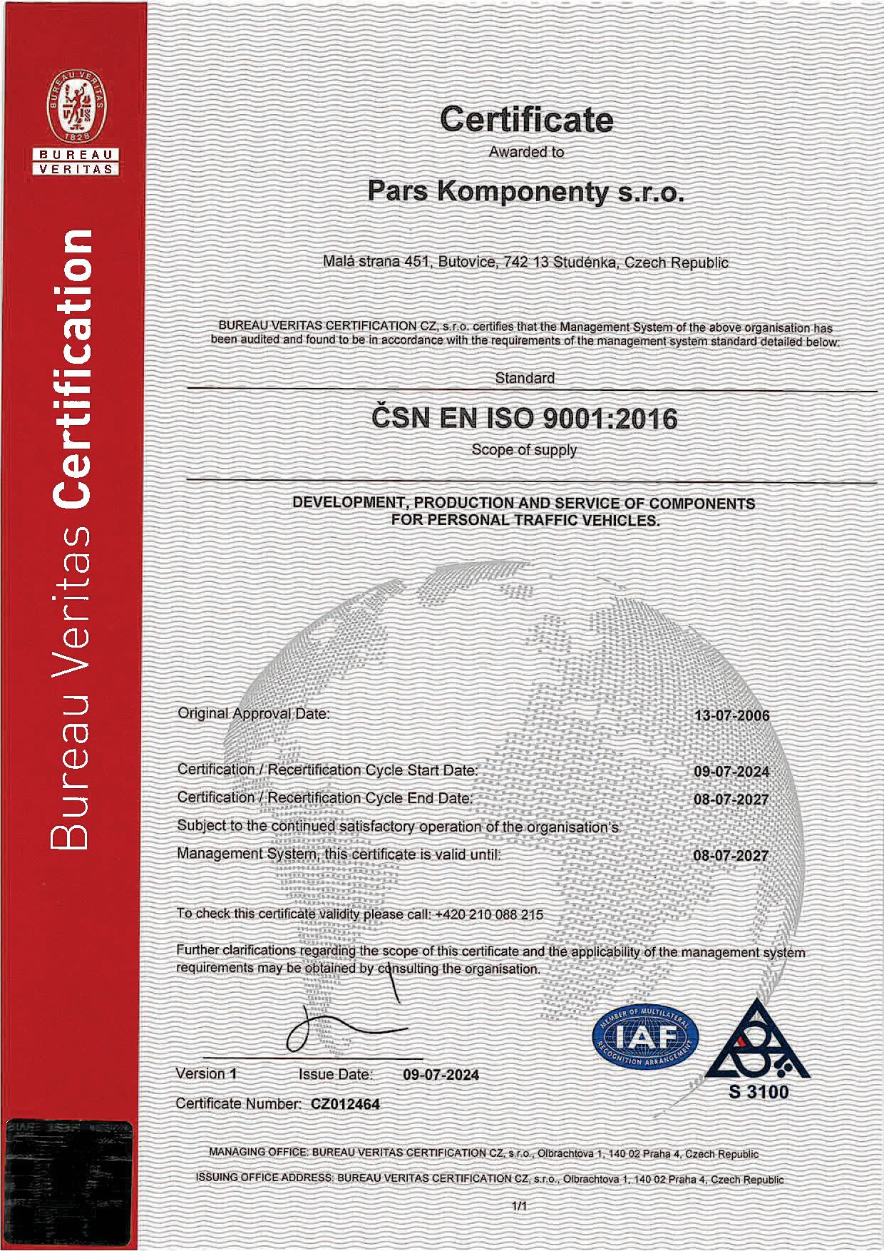 EN ISO 9001 EN